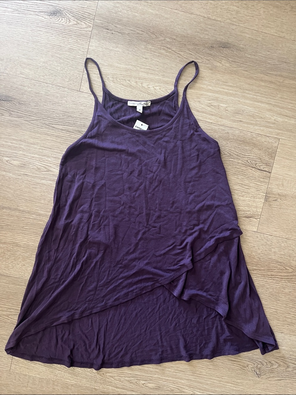 Express Purple Layered Spaghetti Strap Camisole